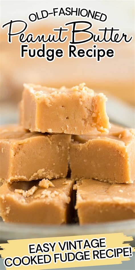 Old Fashioned Peanut Butter Fudge Is A Rich And Creamy Homemade Peanut