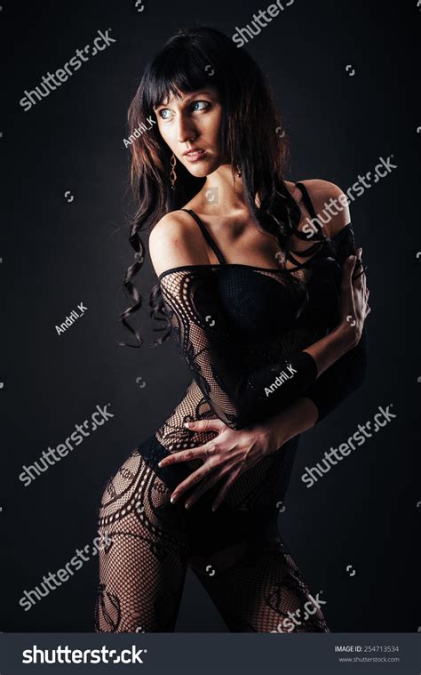 Sexy Beautiful Naked Woman Black Erotic Stock Photo 254713534 Shutterstock