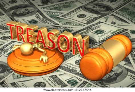 Treason Legal Gavel Concept Original 3d Stock Illustration 612347546 Shutterstock