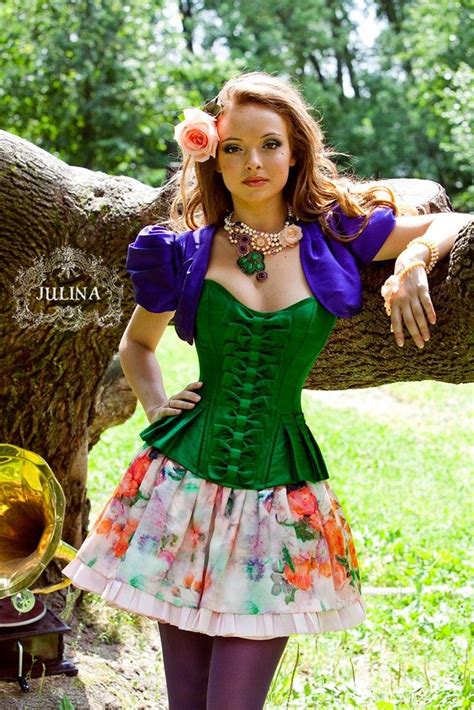корсет и юбка "Изумруд" | Лолита, Платья, Стиль школьницы