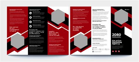 Tri Fold Brochure Design Red Dl Corporate Business Template For Try