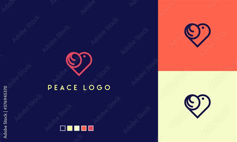 Dove Peace Logo Icon Stock Vector | Adobe Stock