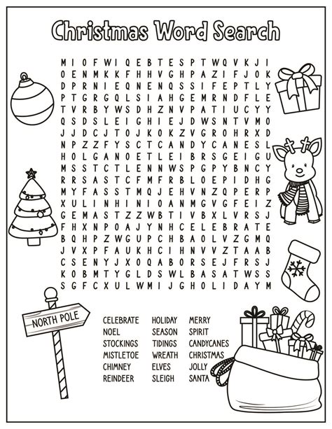 Free Christmas Worksheets Coloring Sheets Word Search And More