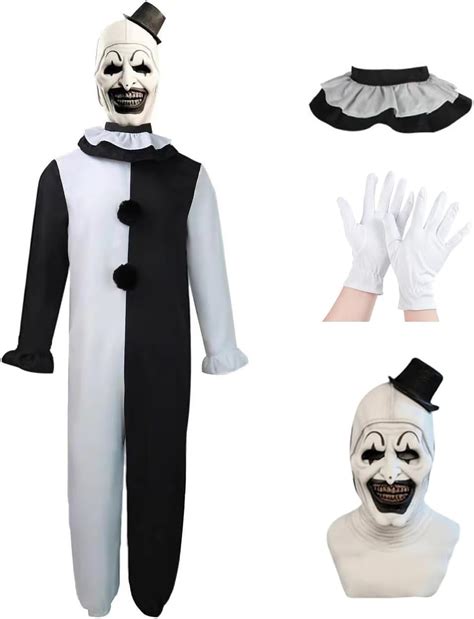 Lyxaof Art The Clown Costume Horror Killer Terrifier Costume With Mask