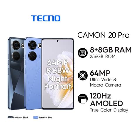 Jual TECNO CAMON 20 pro 8/256GB & 19 Pro 8+5GB* +128GB [Night Camera ...