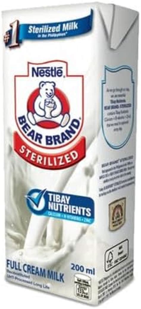 Nestle Bear Brand Sterilized Full Cream Milk 200 Ml FROM INDIA SAM