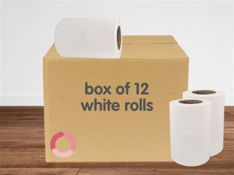 Mini Centre Feed Rolls Ply White