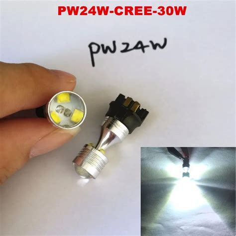 2 Pieces 30W Canbus PWY24W PW24W Led Bulbs No Error for Car Daytime ...