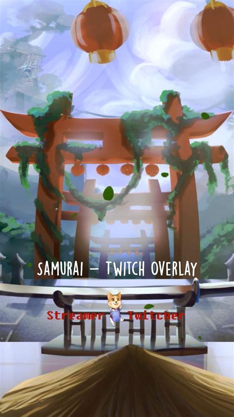 Samurai - Twitch Overlay, Stream overlay, twitch streamer package ...