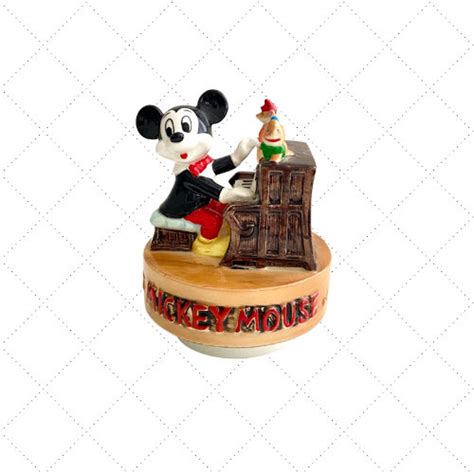 Vintage MICKEY MOUSE Music Box Plays the Mouseketeer Song - Etsy