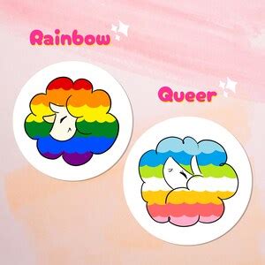 LGBTQA Stickers Rainbow Lesbian Gay Queer Bisexual Pansexual Asexual