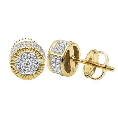 Diamond Earring 0.5ct in 14K Gold - Diamond Earrings - Diamond Jewelry