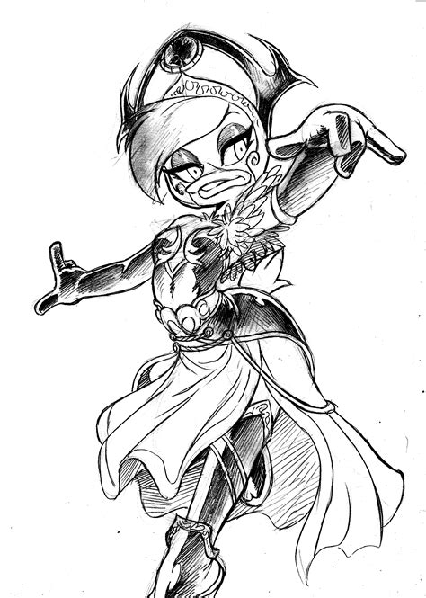 Lena The Warlock by chochi on DeviantArt