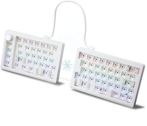 Amazon Zmx Gmk Split Mechanical Keyboard Kit Via Programmable Hot Swap Gasket Mounted Pcb