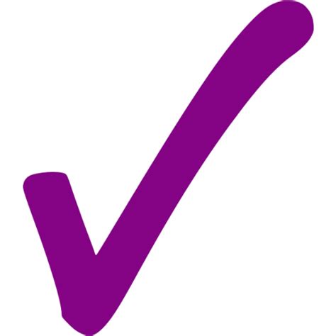 Free Purple Check Mark Clipart Best