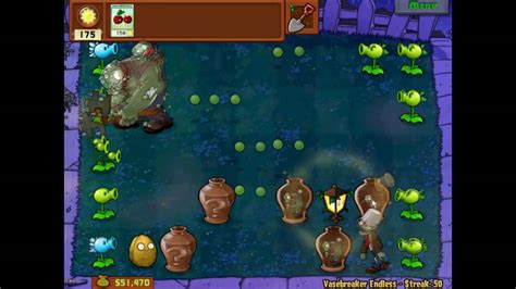 Plants Vs Zombies Vasebreaker Endless Level Youtube