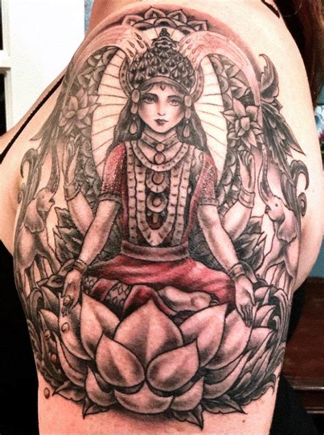 30 Amazing Goddess Lakshmi Tattoos With Meanings And Ideas Body Art Guru