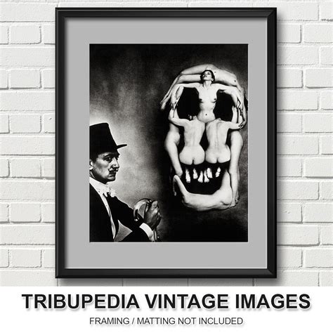 Rare Salvador Dali Skull Of Nudes B W Photograph Naked Etsy Uk