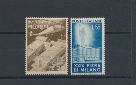 1951 Italia Repubblica Fiera Di Milano 2 Valori N 657 58 MNH