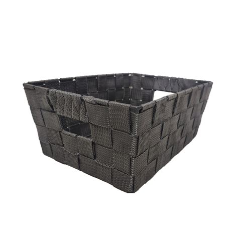 Woven Storage Basket Charcoal