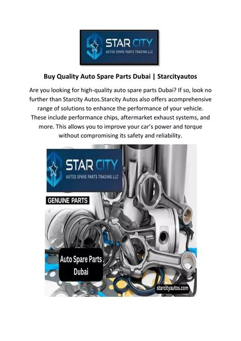 Ppt Buy Quality Auto Spare Parts Dubai Starcityautos Powerpoint Presentation Id12630188