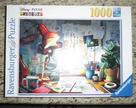 Ravensburger Disney Pixar The Artists Desk 1000 Pc Puzzle 20 X 27 N