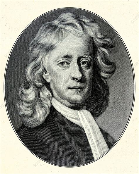 Sir Isaac Newton English Physicist Stock Image C0597738 Science