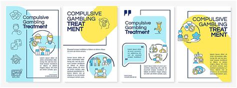 Blue And Yellow Brochure Template Featuring Techniques For Managing Impressions Vector Manual