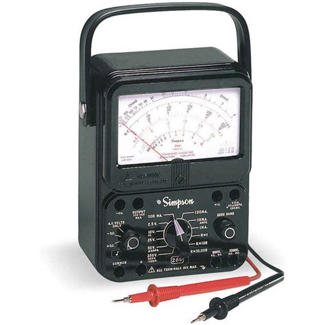 simpson electric    analog multimeter    ohms
