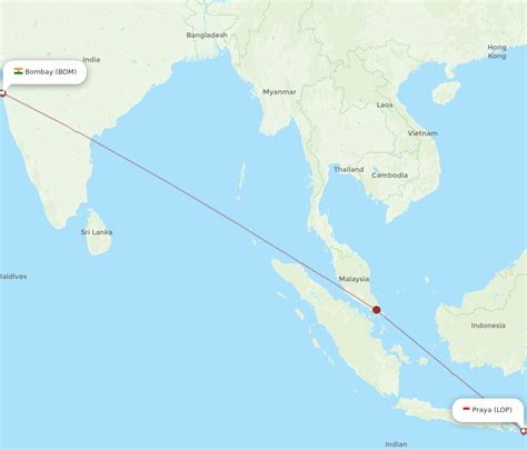 All Flight Routes From Praya To Mumbai Lop To Bom Flight Routes