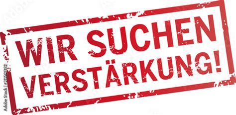 roter stempel Wir suchen Verstärkung Stockfotos und lizenzfreie