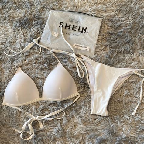 Shein Swim Shein White Swim Suit Bikini Both Pieces Poshmark