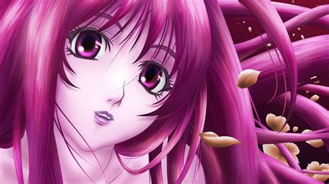 Anime Girl Pink Hd Wallpaper