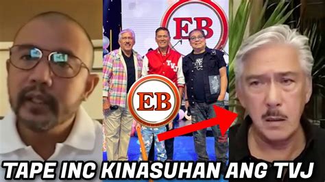 TAPE INC KAKASUHAN Ang TVJ DAHIL Sa PAGGAMIT Ng PANGALAN Ng EAT BULAGA