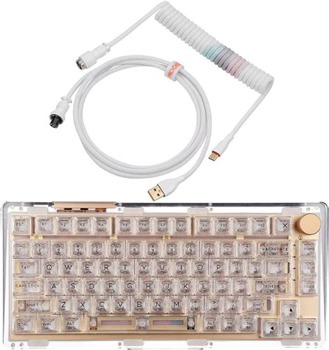 Amazon Kiiboom Phantom Hot Swappable Gasket Mounted Mechanical Keyboard With Coiled