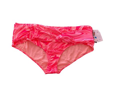 Time And Tru Women S Size 3X 24W 26W Pink Twist Front Bikini Bottoms NWT EBay