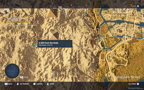 Assassins Creed Origins Guide And Walkthrough Bonus Quest A T From The Gods