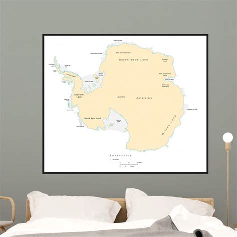 Political Map Antarctica Wall Mural Wallmonkeys