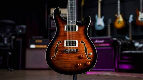 Prs Se Hollowbody Ii Piezo Black Gold Burst 3 Guitar Gear Giveaway