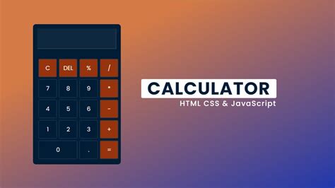 Calculator Using Html Css And Javascript Coders Villa Youtube