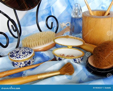 Make up accessories stock image. Image of femininity, brushes - 9030237