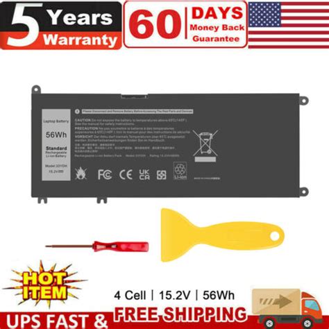 NEW 56WH 33YDH Battery For Dell Inspiron 15 7577 17 7000 7778 7779 7786 ...