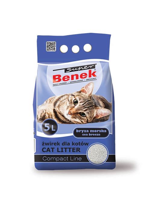 Żwirek bentonitowy Super Benek 5 l Bryza Morska 12804696874