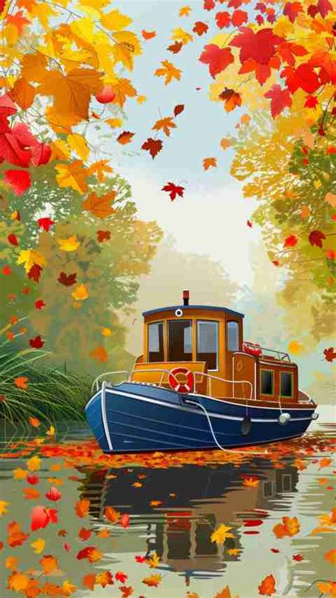 Canal Boat Clip Art 4K HD Wallpapers