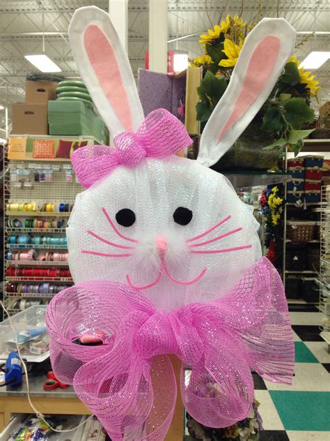 Deco Mesh Easter Bunny Wreath By Kim Taylor Easter Crafts Easter