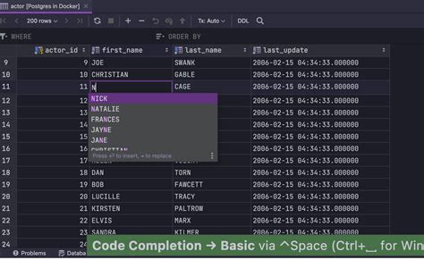 Data Editor With Text Search And Data Filtering Features Datagrip