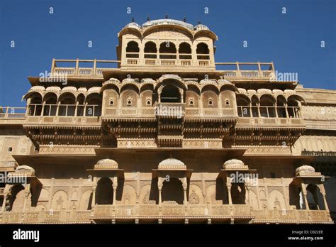 Jaisalmer Palace Raj Mahal Jaisalmer Rajasthan India Stock Photo