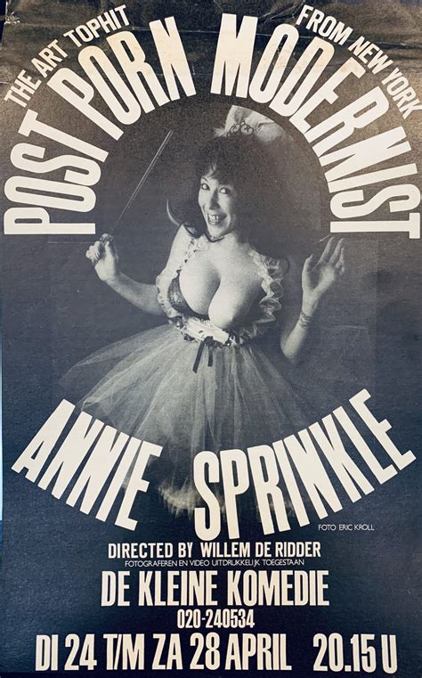 Tw Pornstars Annie Sprinkle Twitter I Love This Old Poster My Ex