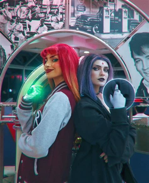 Teen Titans Chicas Recrean A La Perfección A Starfire Y Raven Con Estos Cosplays Código Espagueti