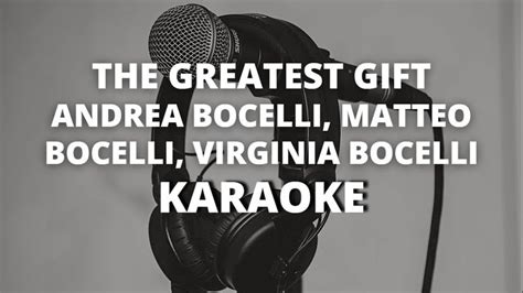 The greatest gift - Andrea Bocelli, Matteo Bocelli, Virginia Bocelli ...